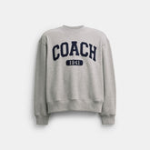 Sporty Signature Boyfriend Crewneck Sweatshirt