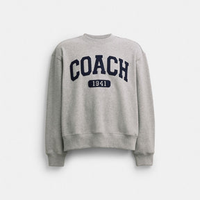 Sporty Signature Boyfriend Crewneck Sweatshirt