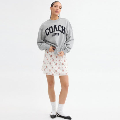 Sporty Boyfriend Crewneck Sweatshirt