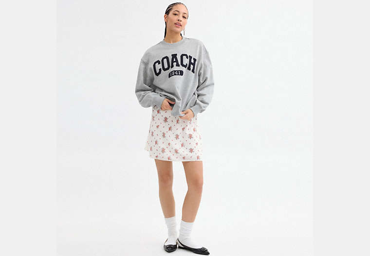 Sporty Boyfriend Crewneck Sweatshirt