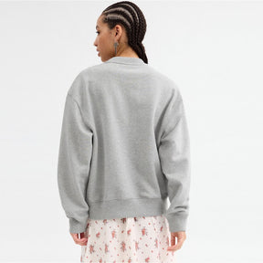 Sporty Signature Boyfriend Crewneck Sweatshirt