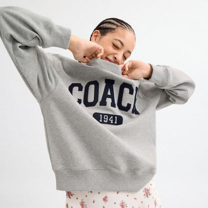 Sporty Boyfriend Crewneck Sweatshirt
