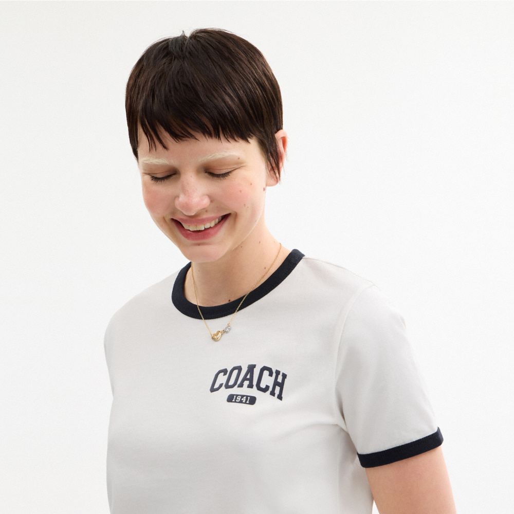 Sporty Signature Classic 70 S T Shirt In Organic Cotton