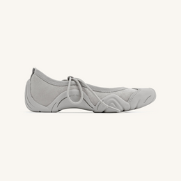Caitlin Lace-up Ballerina Sneakers - Grey