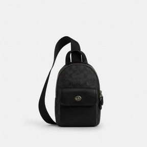 Small Turnlock Sling Pack In Signature Canvas
