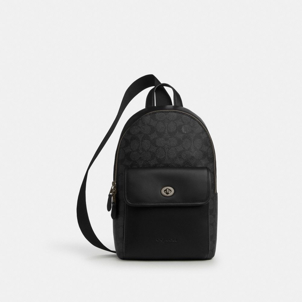 Turnlock Sling Pack In Signature Canvas