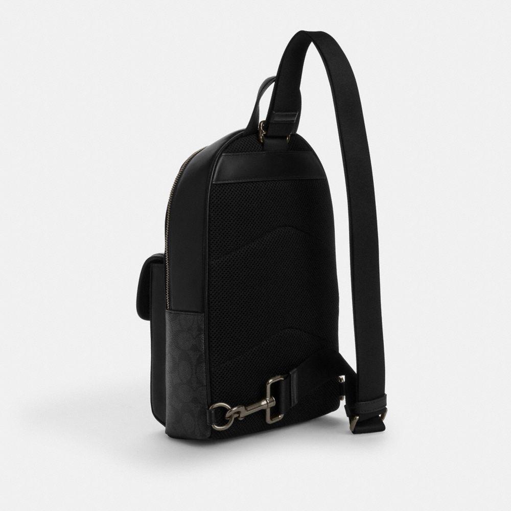 Turnlock Sling Pack In Signature Canvas