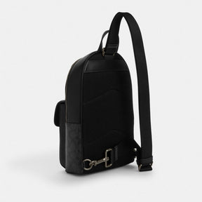 Turnlock Sling Pack In Signature Canvas