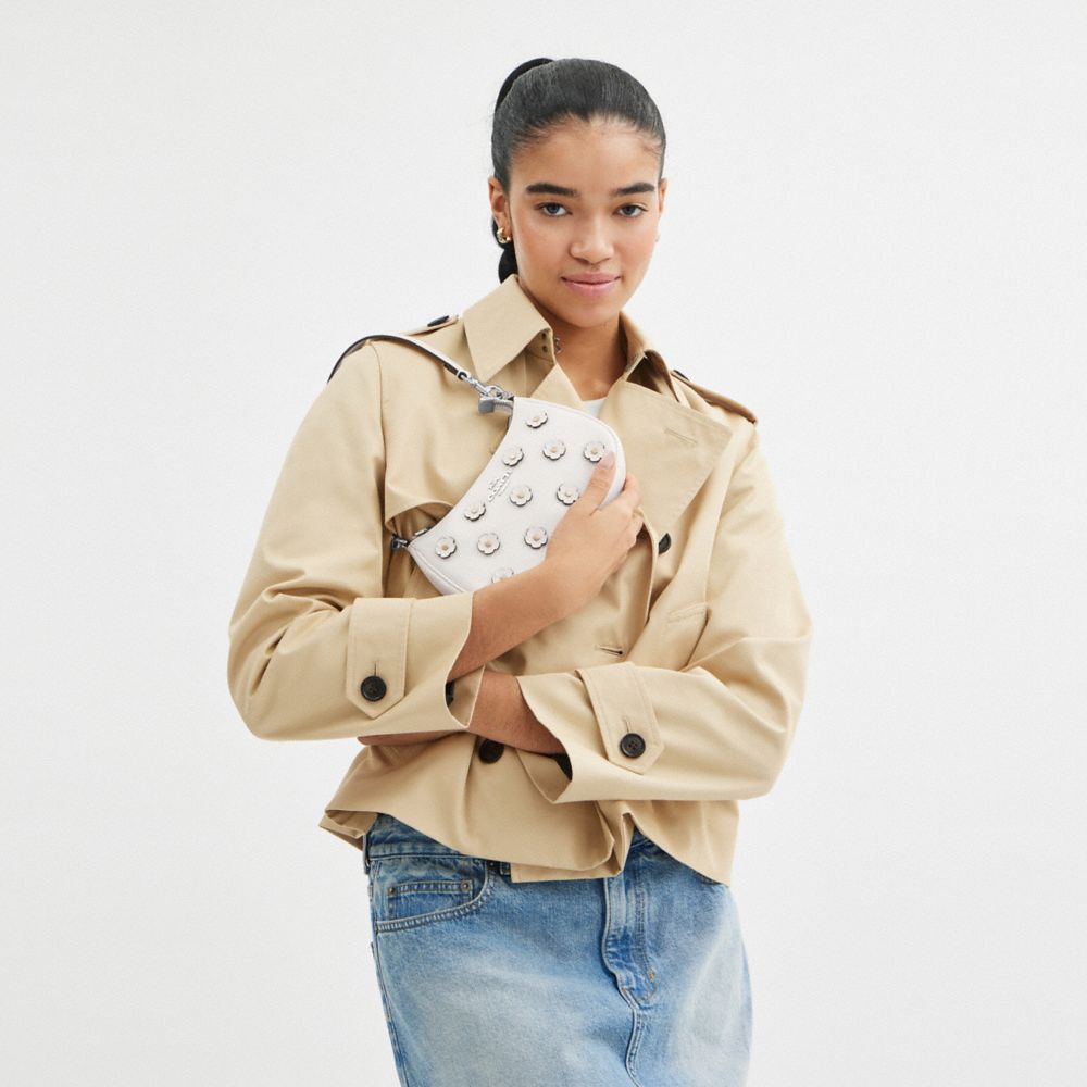 Teri Mini Crossbody Bag With Floral Applique