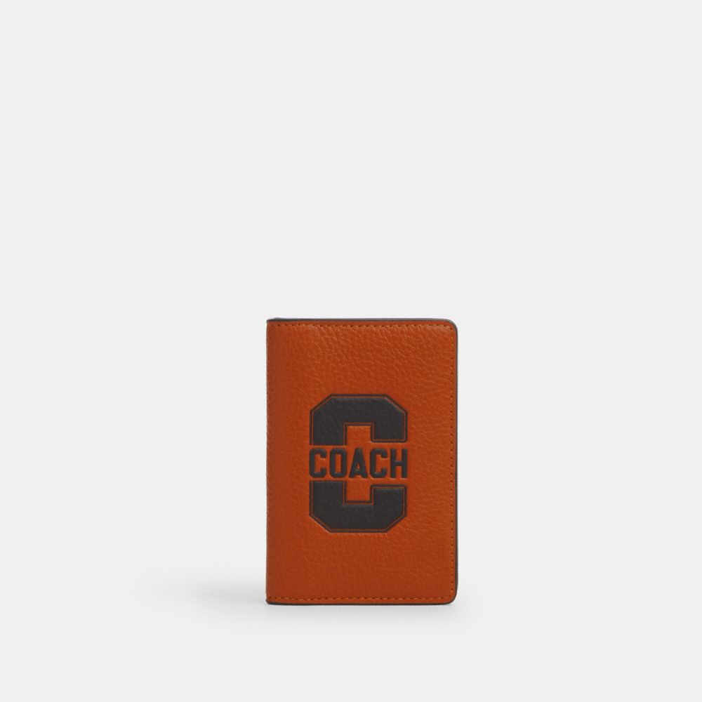 Id Card Wallet With Varsity Motif