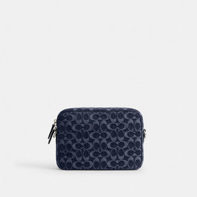 Charter Flap Crossbody Bag 24 In Signature Denim