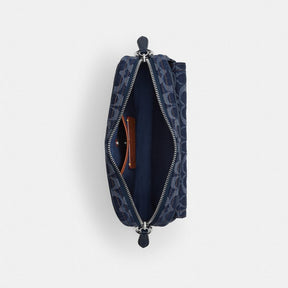 Charter Flap Crossbody Bag 24 In Signature Denim