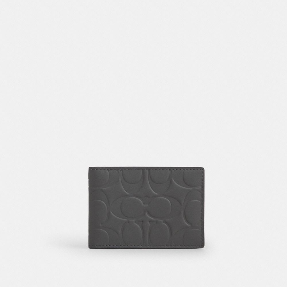 Compact Billfold Wallet In Signature Leather