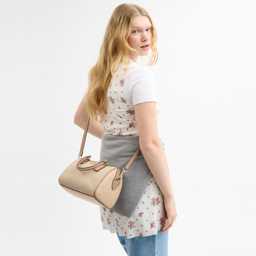 Rowan Satchel Bag In Colorblock