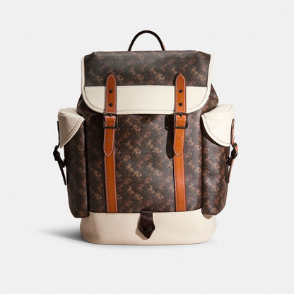 Restored Hitch Backpack With Horse And Carriage Print