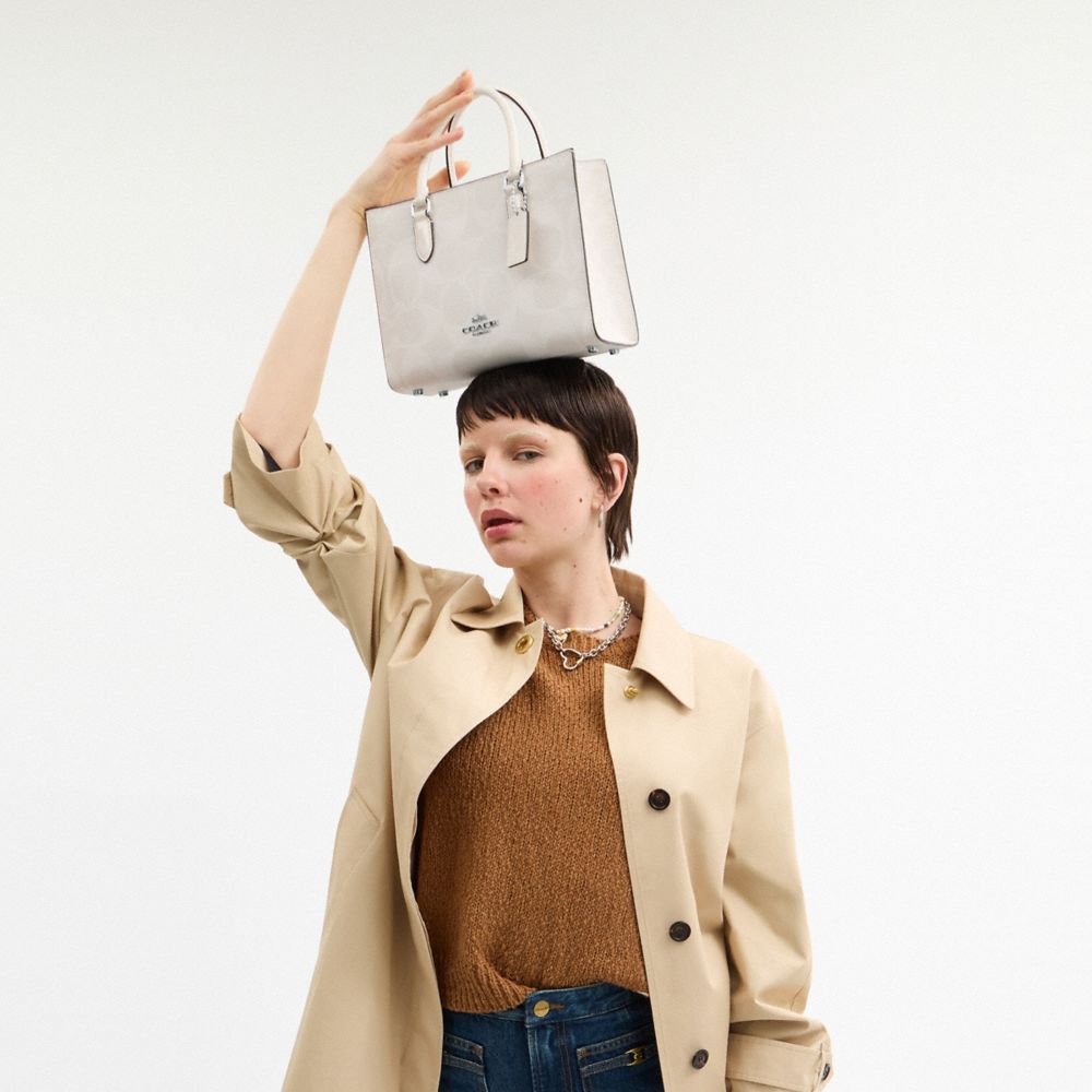 Maggie Small Tote Bag In Signature Canvas