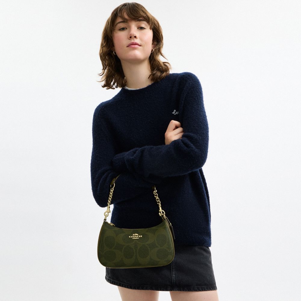 Teri Shoulder Bag In Signature Canvas