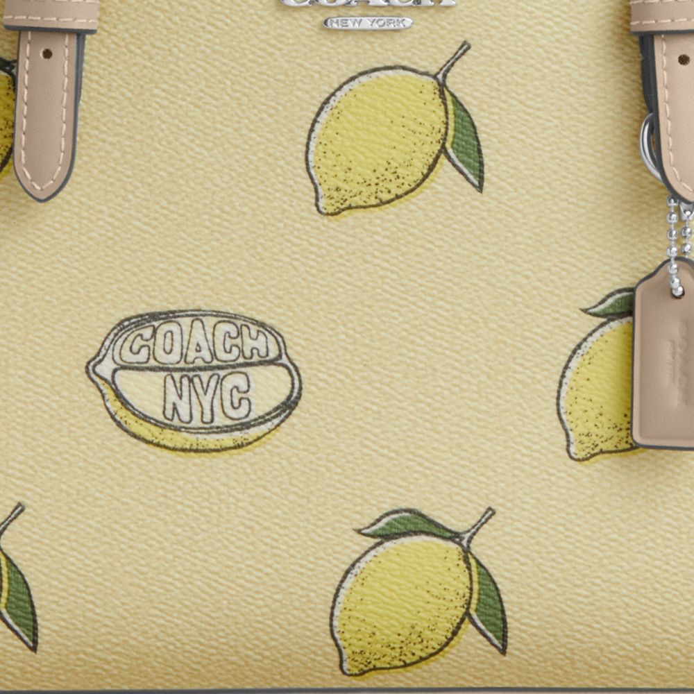 Mollie Tote Bag 25 With Lemon Print