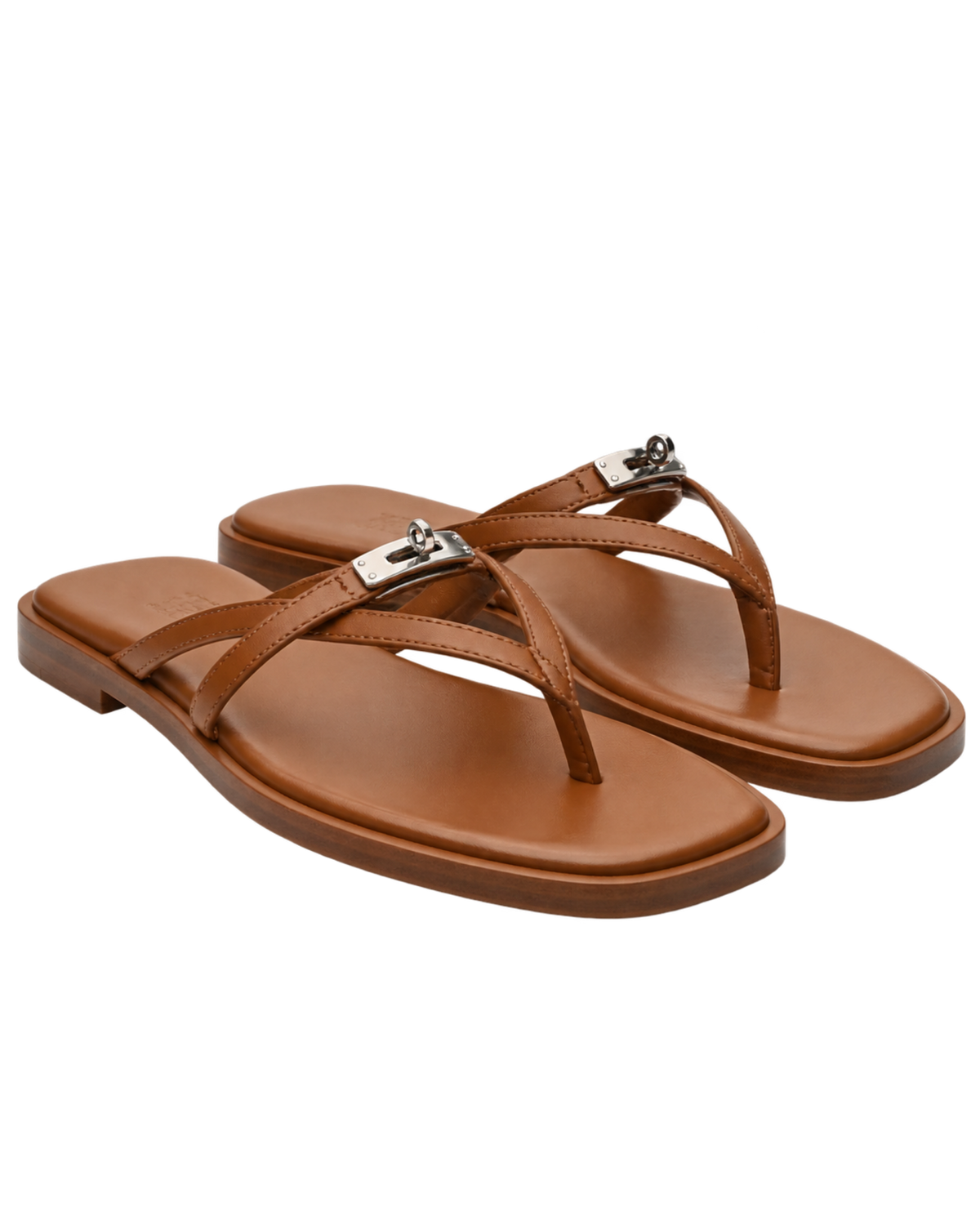 Calfskin Miss Sandals 36 Naturel