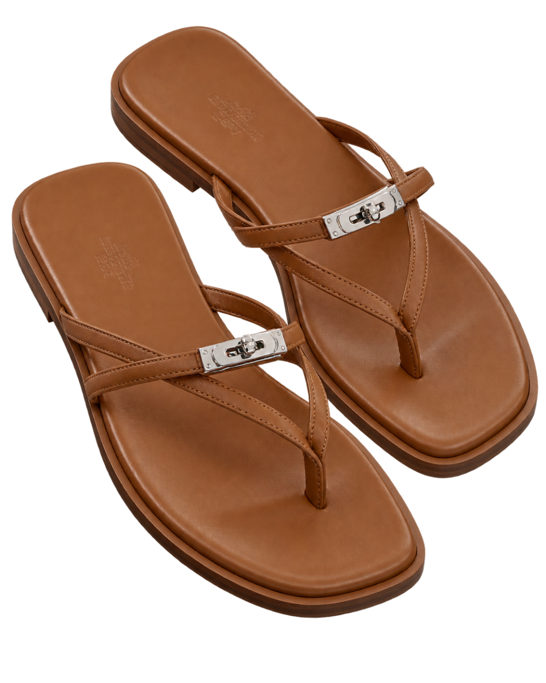 Calfskin Miss Sandals 36 Naturel