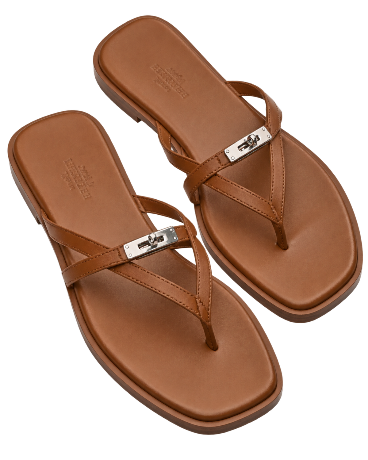 Calfskin Miss Sandals 36 Naturel