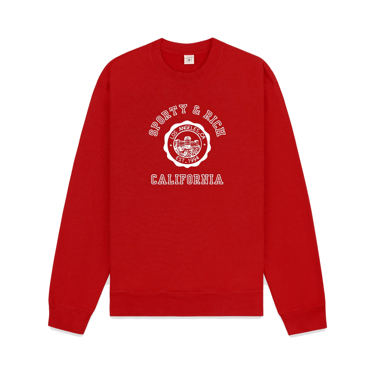 California Emblem Crewneck - Ruby/White