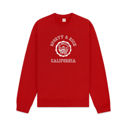 California Emblem Crewneck - Ruby/White