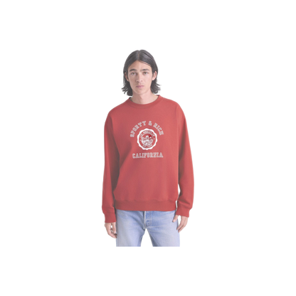 California Emblem Crewneck - Ruby/White