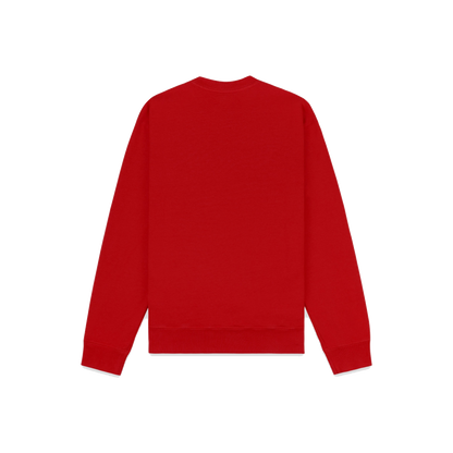 California Emblem Crewneck - Ruby/White