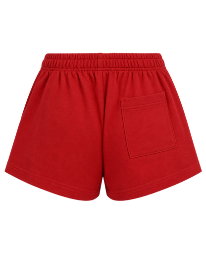 California Emblem Disco Short - Ruby/White