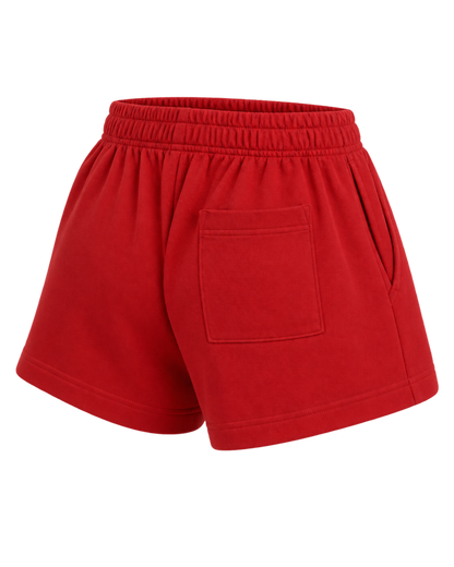 California Emblem Disco Short - Ruby/White