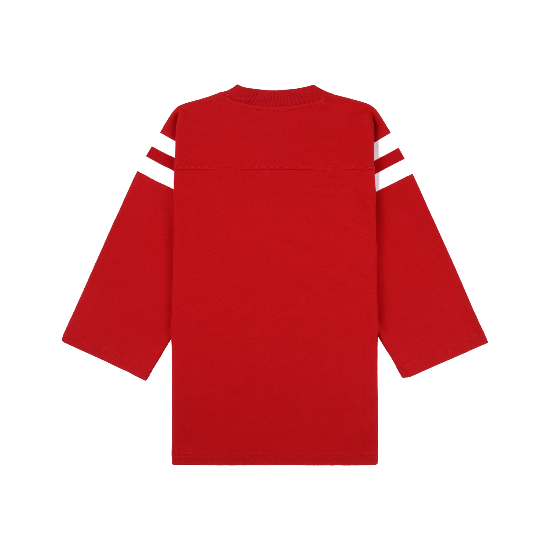 California Emblem Long Football Tee - Ruby/White