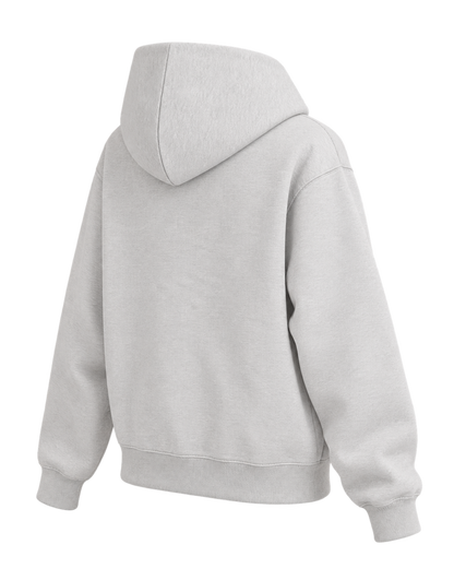 California Emblem Zip Hoodie - Heather Gray/Forest