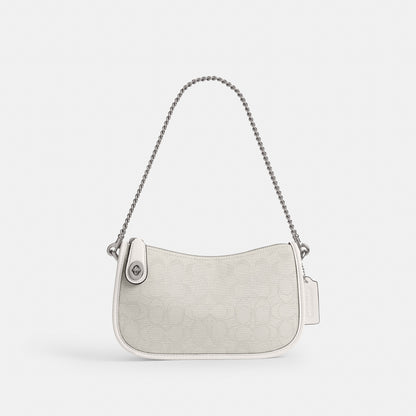 Disney X Coach Swinger Bag In Regenerative Leather With Mickey Mouse And Friends
