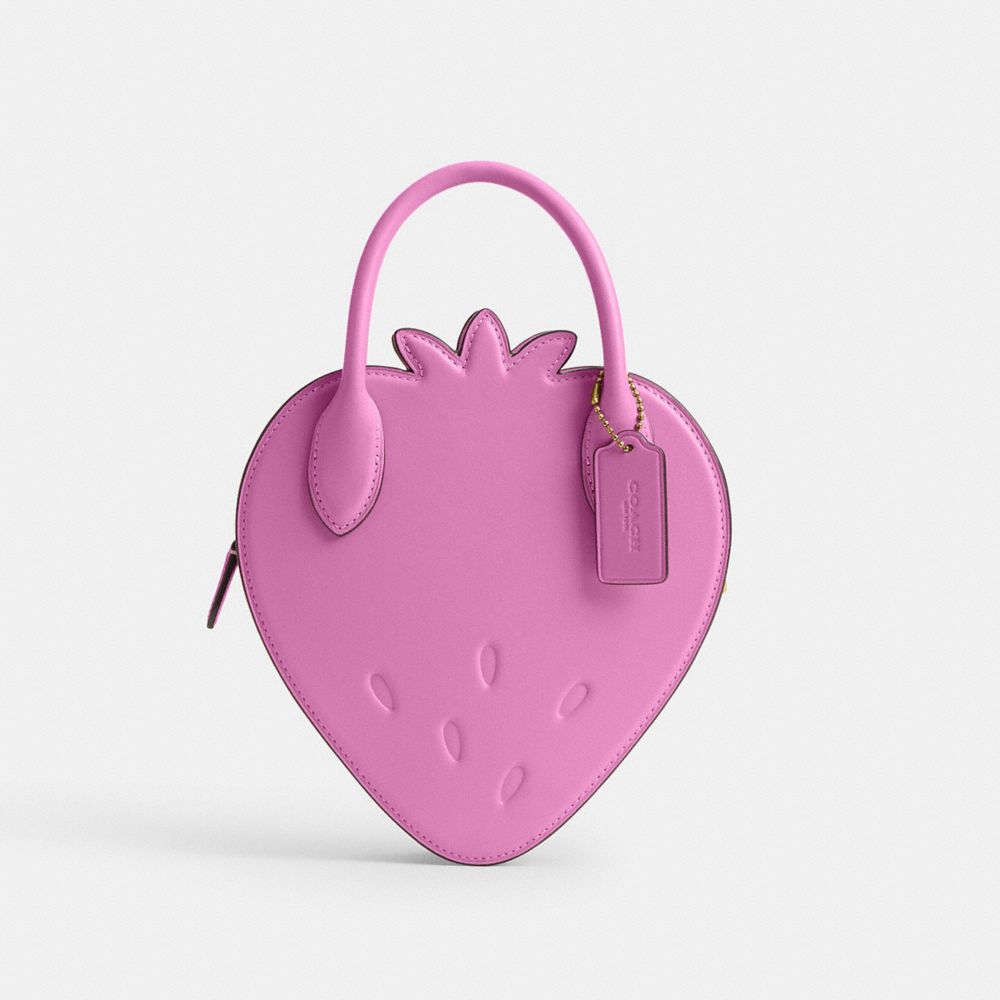 Strawberry Bag In Regenerative Leather
