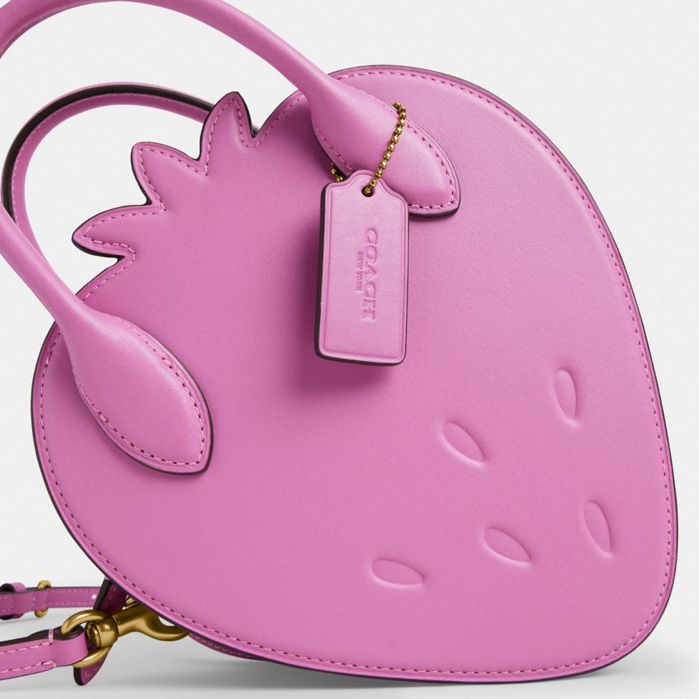 Strawberry Bag In Regenerative Leather