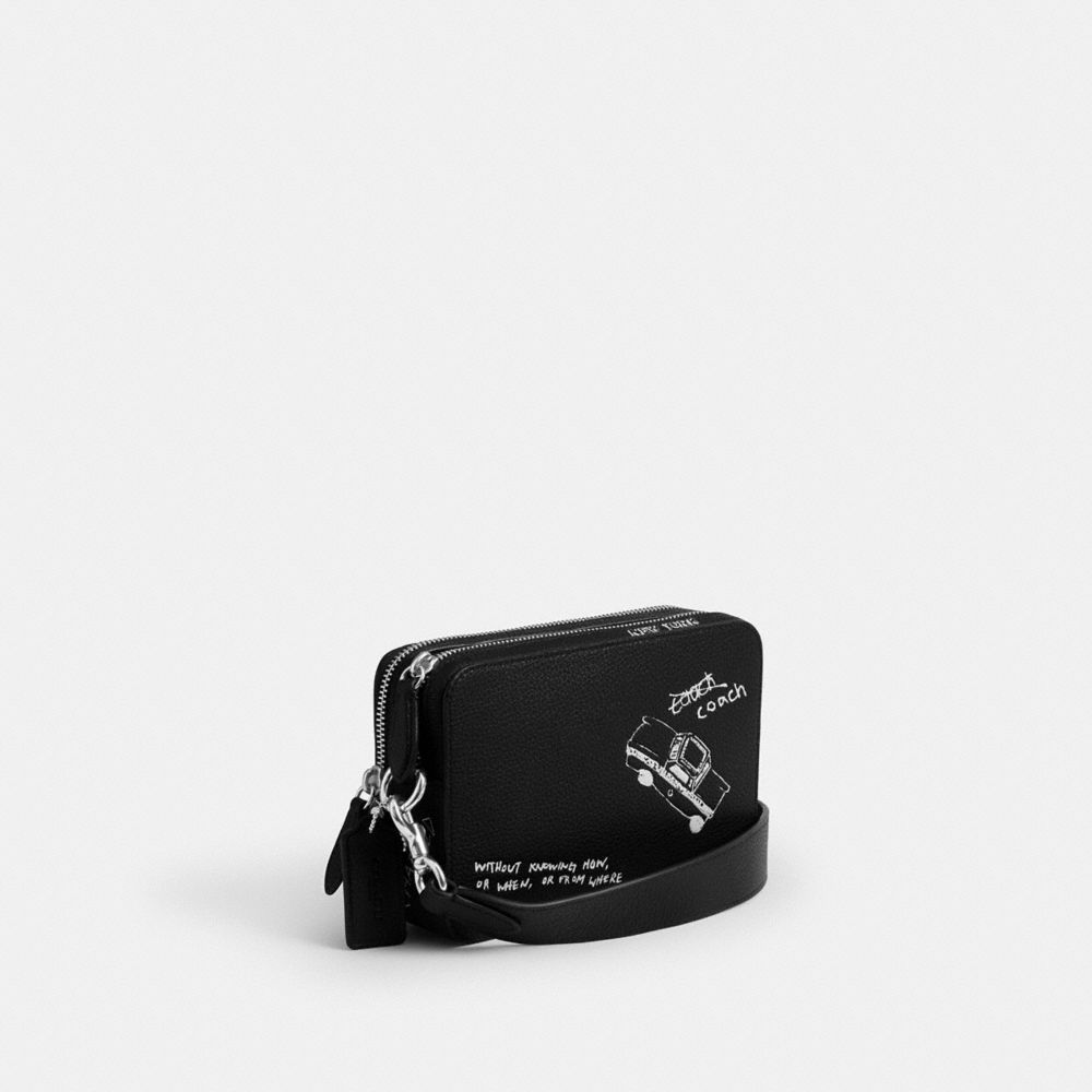 Charter Crossbody Bag 19 With Sketch Print