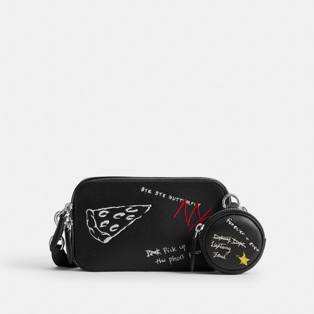 Charter Slim Crossbody Bag With Sketch Print