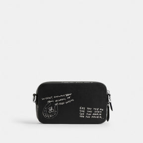 Charter Slim Crossbody Bag With Sketch Print