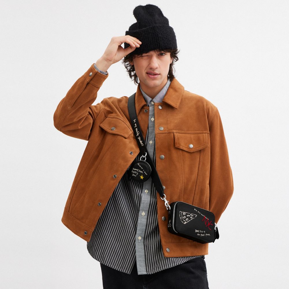 Charter Slim Crossbody Bag With Sketch Print