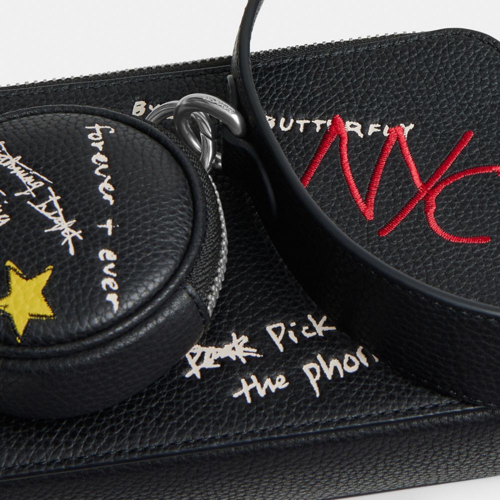 Charter Slim Crossbody Bag With Sketch Print