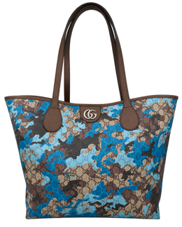 Camouflage Large GG Supreme Canvas Tote Bag