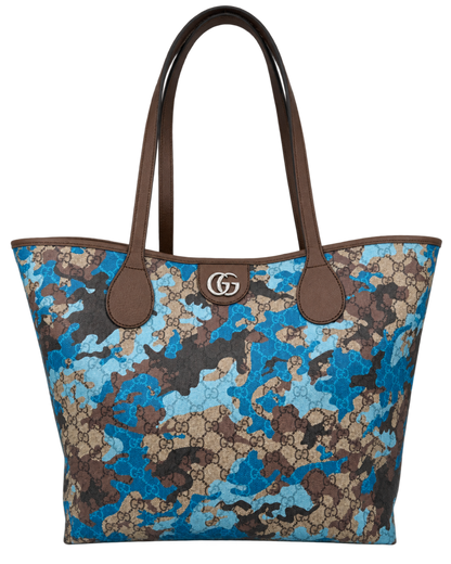 Camouflage Large GG Supreme Canvas Tote Bag