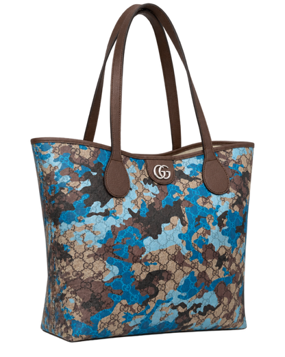 Camouflage Large GG Supreme Canvas Tote Bag