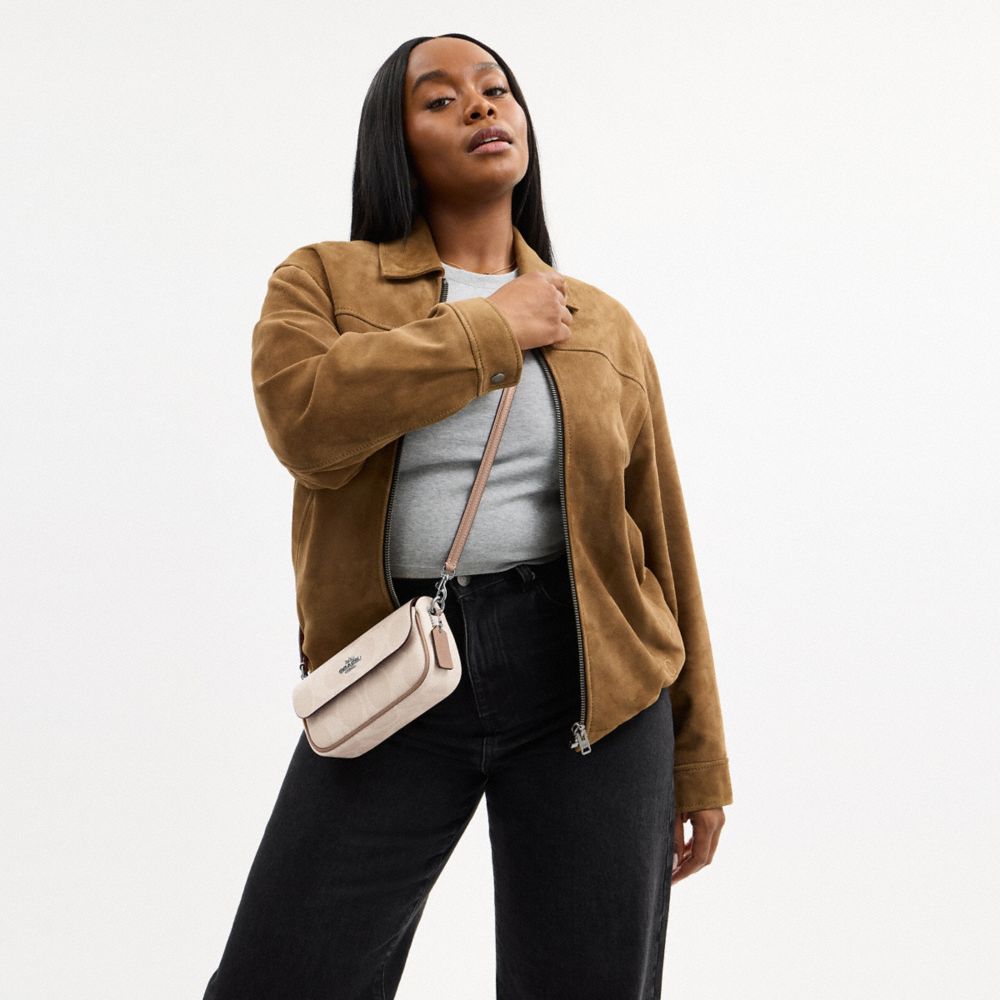 Hailey Flap Bag In Signature Canvas