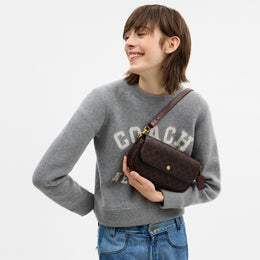 Brook Flap Chain Bag In Signature Canvas