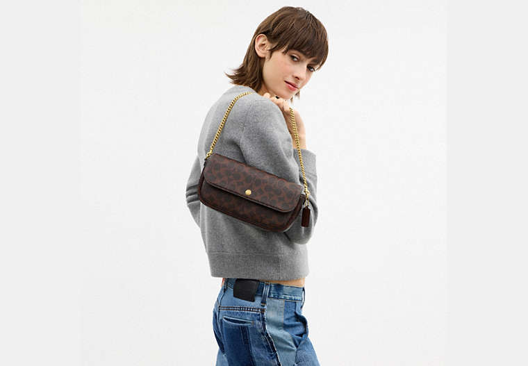 Brook Flap Chain Bag In Signature Canvas