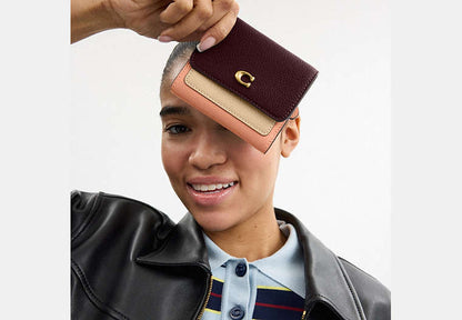 Mila Small Flap Wallet In Colorblock
