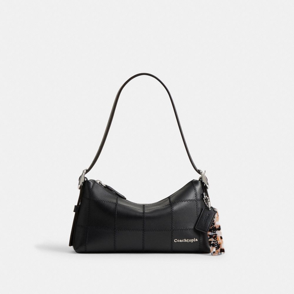 Alter/Ego Small Slouchy Shoulder Bag In Checkerboard Upcrafted Leather