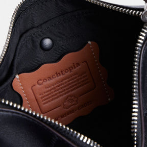 Alter/Ego Small Slouchy Shoulder Bag In Checkerboard Upcrafted Leather